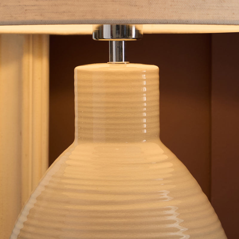 Plain Cream Lighting - Epona  Lamp Base Cream Voyage Maison