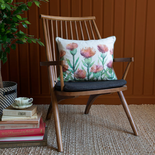 Voyage Maison Erskine Printed Cushion Cover in Rust Cream