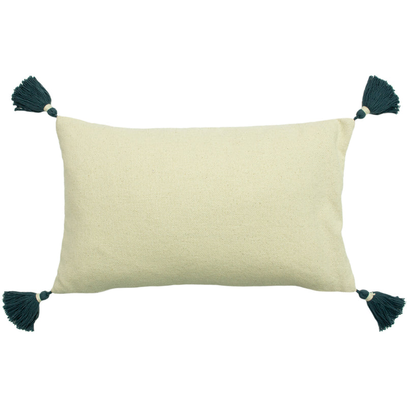 furn. Esme Tufted Cotton Cushion Cover in Teal