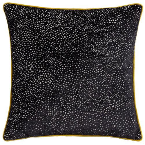 Paoletti Estelle Spotted Cushion Cover in Black/Gold