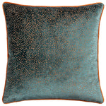 Paoletti Estelle Spotted Cushion Cover in Teal/Rust