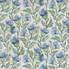 Voyage Maison Ettrick Printed Cotton Fabric in Bluebell Cream