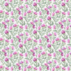 Voyage Maison Ettrick Printed Cotton Fabric in Fuchsia Cream