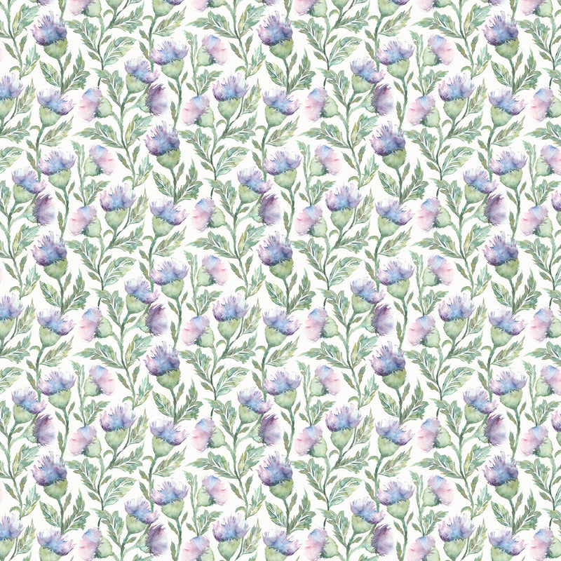 Voyage Maison Ettrick Printed Cotton Fabric in Heather Cream