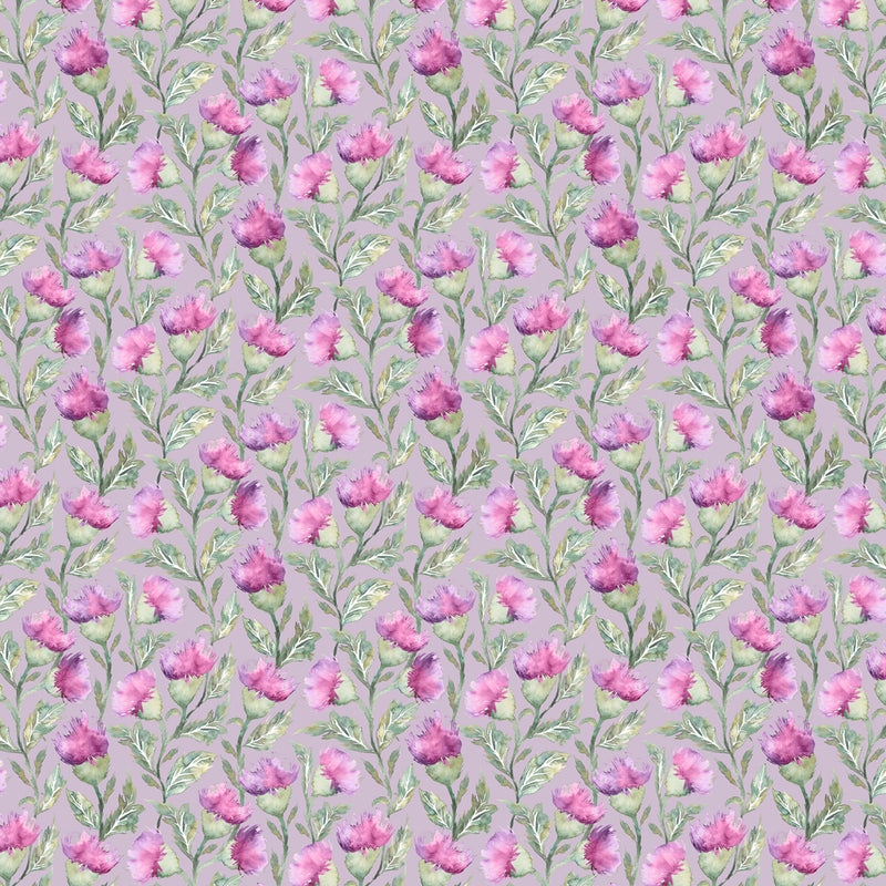 Voyage Maison Ettrick Printed Cotton Fabric in Mauve