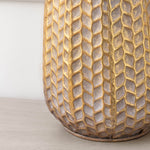 Geometric Gold Lighting - Evanora  Lamp Base Gold/Whitewash Voyage Maison