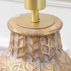 Geometric Gold Lighting - Evanora  Lamp Base Gold/Whitewash Voyage Maison