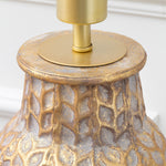 Geometric Gold Lighting - Evanora  Lamp Base Gold/Whitewash Voyage Maison