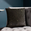 Paoletti Evoke Cut Velvet Cushion Cover in Black