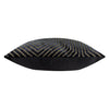 Geometric Black Cushions  - Evoke Cut Velvet Cushion Cover Black Paoletti