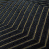 Geometric Black Cushions  - Evoke Cut Velvet Cushion Cover Black Paoletti