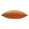 Geometric Orange Cushions  - Evoke Cut Velvet Cushion Cover Brick Paoletti