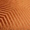 Geometric Orange Cushions  - Evoke Cut Velvet Cushion Cover Brick Paoletti
