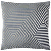 Geometric Grey Cushions  - Evoke Cut Velvet Cushion Cover Charcoal Paoletti