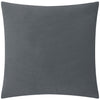 Geometric Grey Cushions  - Evoke Cut Velvet Cushion Cover Charcoal Paoletti
