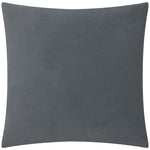 Geometric Grey Cushions  - Evoke Cut Velvet Cushion Cover Charcoal Paoletti