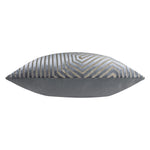 Geometric Grey Cushions  - Evoke Cut Velvet Cushion Cover Charcoal Paoletti