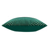 Geometric Green Cushions  - Evoke Cut Velvet Cushion Cover Emerald Paoletti