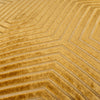 Geometric Yellow Cushions  - Evoke Cut Velvet Cushion Cover Gold Paoletti