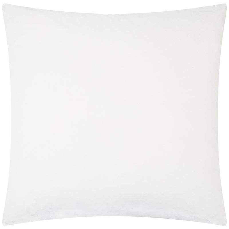 Geometric Cream Cushions  - Evoke Cut Velvet Cushion Cover Ivory Paoletti