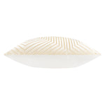 Geometric Cream Cushions  - Evoke Cut Velvet Cushion Cover Ivory Paoletti