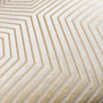 Geometric Cream Cushions  - Evoke Cut Velvet Cushion Cover Ivory Paoletti