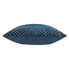 Geometric Blue Cushions  - Evoke Cut Velvet Cushion Cover Navy Paoletti