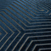 Geometric Blue Cushions  - Evoke Cut Velvet Cushion Cover Navy Paoletti