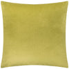 Geometric Green Cushions  - Evoke Cut Velvet Cushion Cover Olive Paoletti