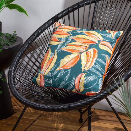 Jungle Blue Cushions - Ebon Wilds Outdoor Akia Cushion Cover Teal Wylder