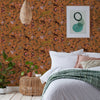 furn. Exotic Wildlings Wallpaper in Warm Sienna