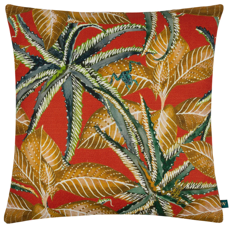 Wylder Ebon Wilds Jahi Cushion Cover in Tangerine