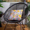 Jungle Yellow Cushions - Ebon Wilds Mahari Outdoor Cushion Cover Saffron Wylder