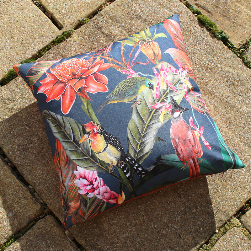 Evans Lichfield Exotics Outdoor Cushion Cover in Navy