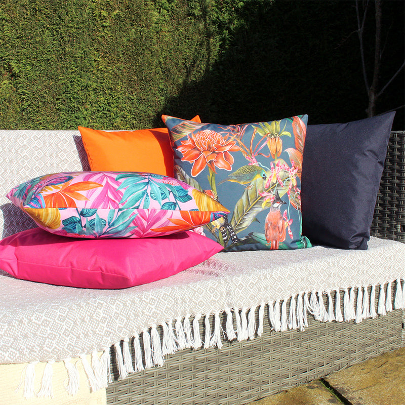 Evans Lichfield Exotics Outdoor Cushion Cover in Navy