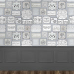 Voyage Maison Expedition 1.4m Wide Width Wallpaper in Charcoal