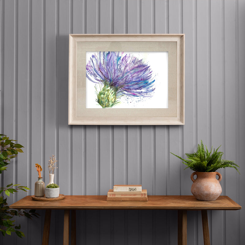 Voyage Maison Expressive Thistles Framed Print in Birch