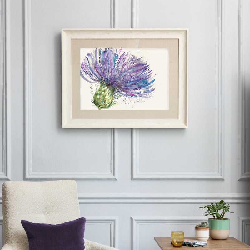 Voyage Maison Expressive Thistles Framed Print in Birch