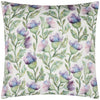 Floral Purple Cushions - Expressive Thistle Outdoor Polyester Filled Cushion Purple Voyage Maison