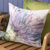 Floral Purple Cushions - Expressive Thistle Outdoor Polyester Filled Cushion Purple Voyage Maison