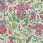 Voyage Maison Fairytale Printed Cotton Fabric in Bristles Damson