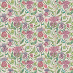 Voyage Maison Fairytale Printed Cotton Fabric in Bristles Damson