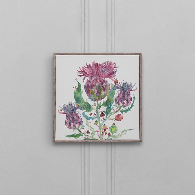 Voyage Maison Fairytale Bristles Framed Canvas in Stone