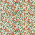 Floral Orange Fabric - Fairytale Bristles Printed Cotton Fabric (By The Metre) Marigold Voyage Maison