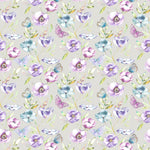 Voyage Maison Farfalla Printed Cotton Fabric in Plum