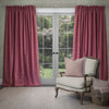 Voyage Maison Farley Woven Chenille Pencil Pleat Curtains in Peony