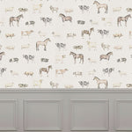 Voyage Maison Farmyard 1.4m Wide Width Wallpaper in Linen