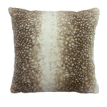 Paoletti Fawn Faux Fur Cushion Cover in Brown