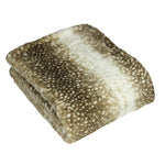 Paoletti Fawn Faux Fur Throw in Brown