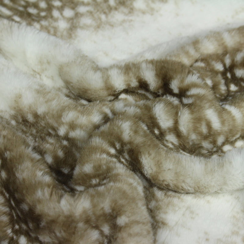 Paoletti Fawn Faux Fur Throw in Brown